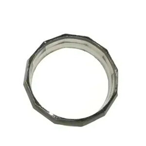 Acrylic smoky gray bangle 7 inches around and 1 inch wide